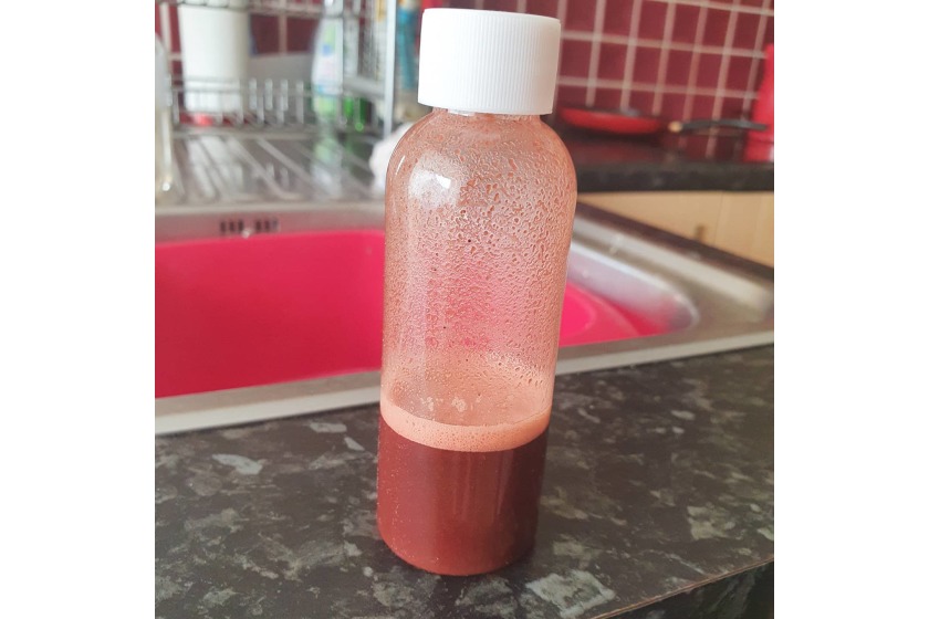Beetroot infusion in distilled water